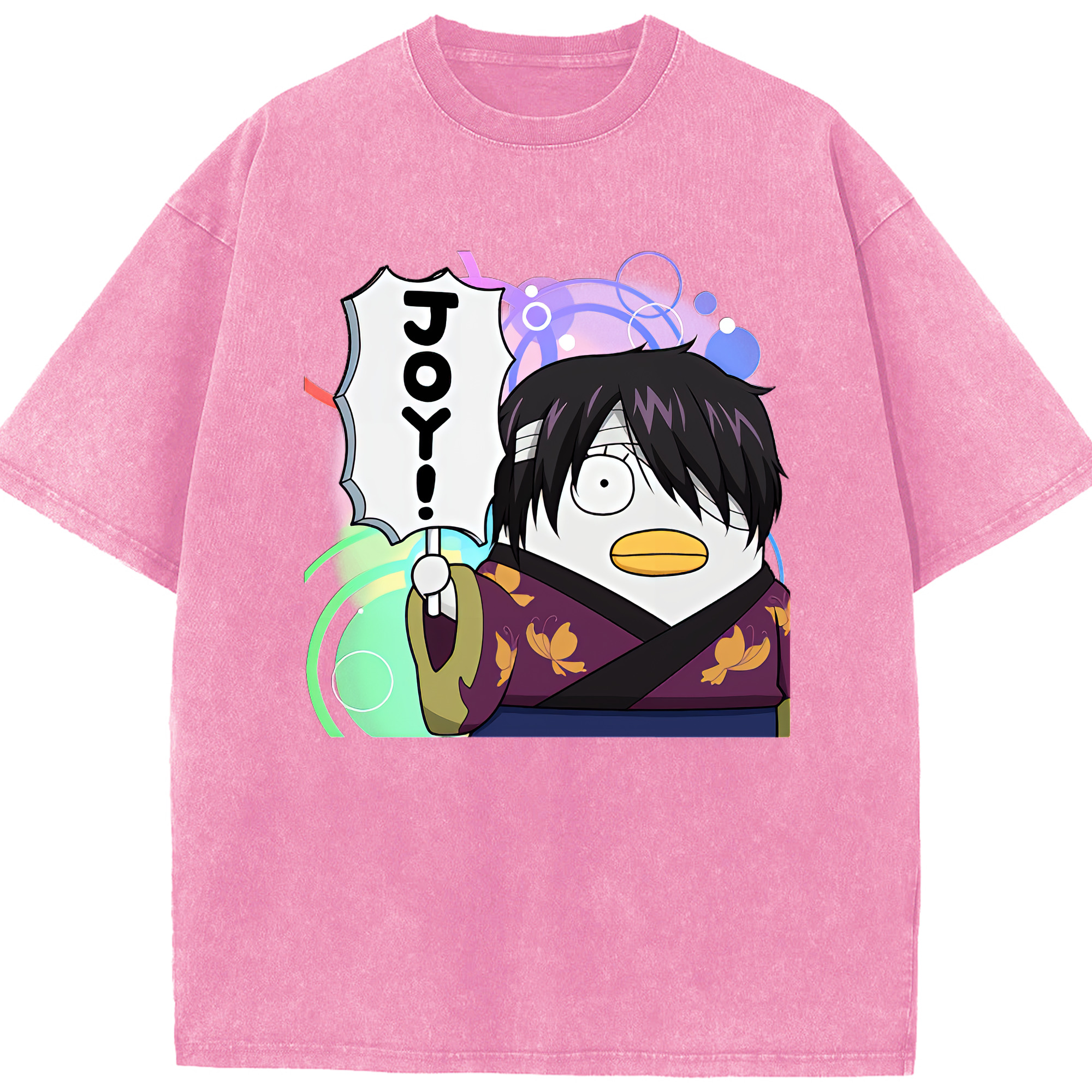 （画像用） ぎんたま 坂田銀時（さかたぎんとき） 神楽 志村新八（しむら しんぱち） GINTAMA Sakata Gintoki Kagura Shimura Shinpachi 綿100% ヴィンテージ風 半袖Tシャツ（フロントプリント）